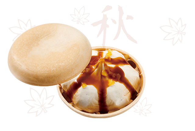 high-quality monaka ice cream called “Mimona” autumn